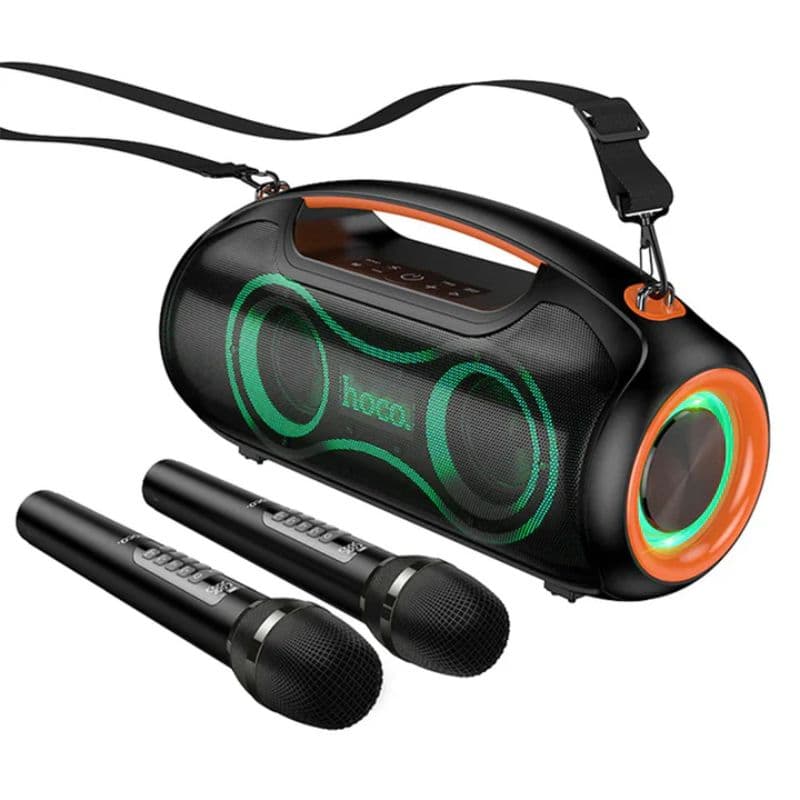 Hoco DS67 Bluetooth Party Speaker with 2 Wireless Microphones Hoco DS67 Bluetooth Party Speaker with 2 Wireless Microphones