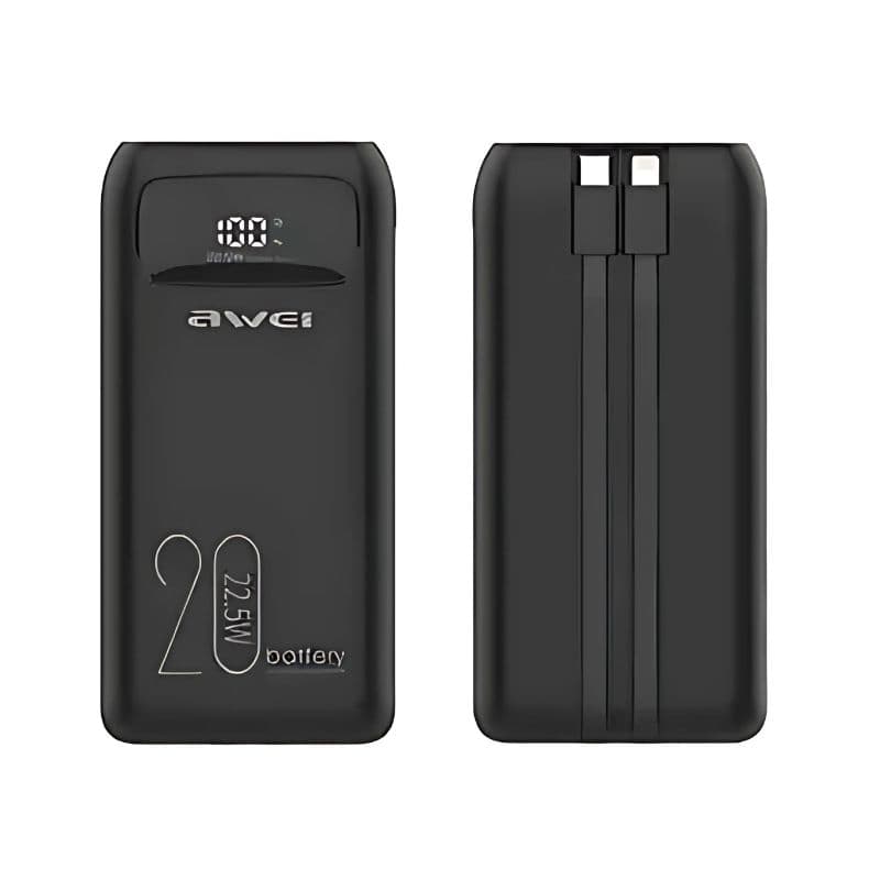 Awei P169K 20000mAh 22.5W Fast Charging Power Bank Awei P169K 20000mAh 22.5W Fast Charging Power Bank