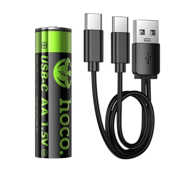 Hoco JA3 AA RECHARGEABLE LITHIUM BATTERY (2 PACKS) Hoco JA3 AA RECHARGEABLE LITHIUM BATTERY (2 PACKS)