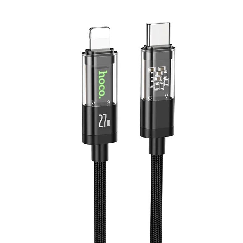 Hoco U116 Transparent Edition 27W Type-C to Lightning