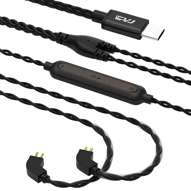 CVJ V6 Type C Earphone Cable 0.78MM 2-Pin With Mic – High-Quality Audio Upgrade CVJ V6 Type C Earphone Cable 0.78MM 2-Pin With Mic – High-Quality Audio Upgrade