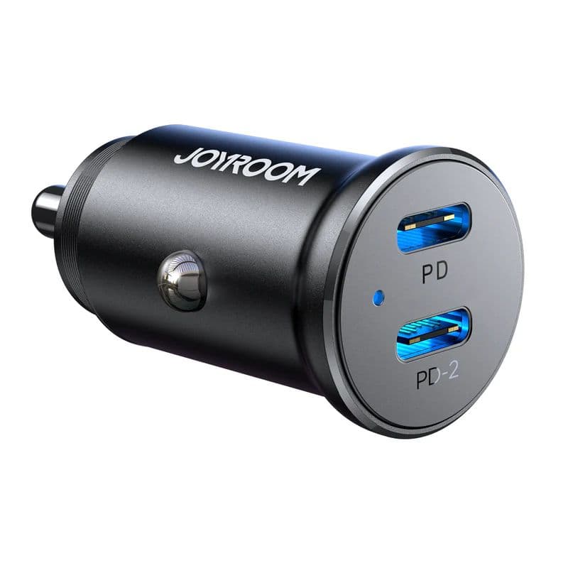 JOYROOM JR-CCN06 30W 2C mini Metal Car Charger JOYROOM JR-CCN06 30W 2C mini Metal Car Charger
