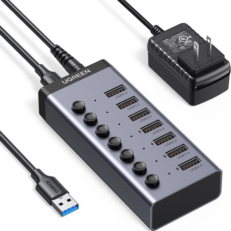 Ugreen CM481 (90307) USB Male to 7 USB Female Black USB HUB Ugreen CM481 (90307) USB Male to 7 USB Female Black USB HUB