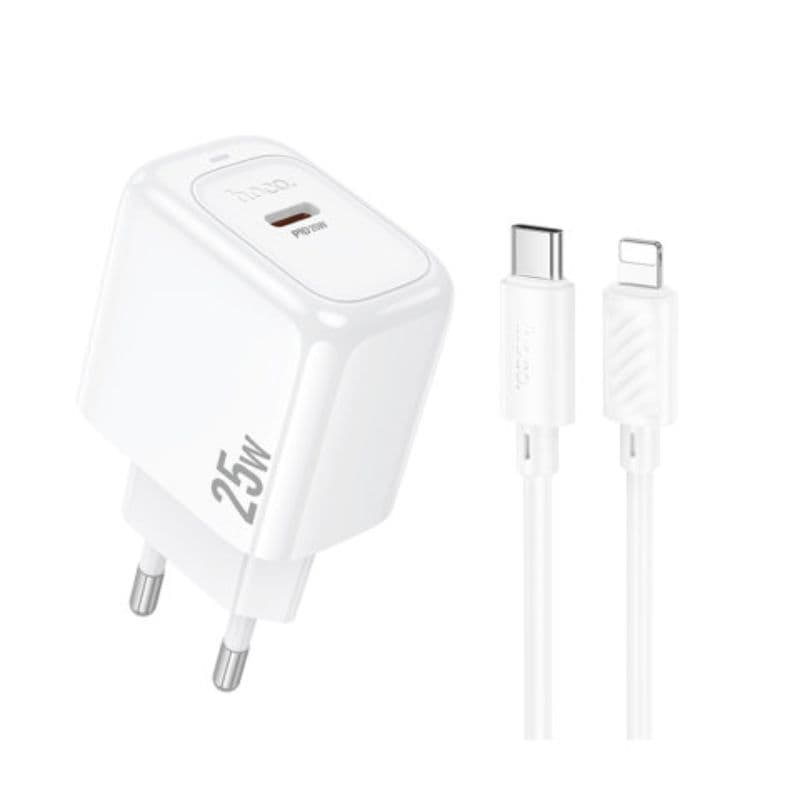 Hoco CS53A 25W PD Wall Charger with Lightning Cable Hoco CS53A 25W PD Wall Charger with Lightning Cable
