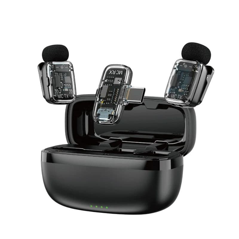 WiWU Wi-WM008 Dual Wireless Lavalier Microphone System WiWU Wi-WM008 Dual Wireless Lavalier Microphone System