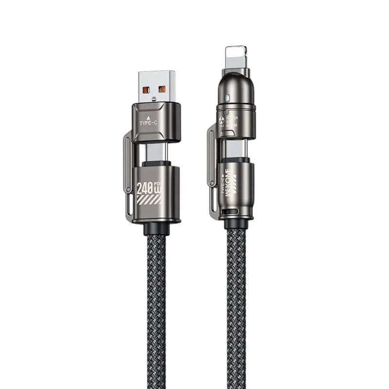 WEKOME WDC50 KingKong Atom Series 240W 4 in 1 Fast Charging Data Cable