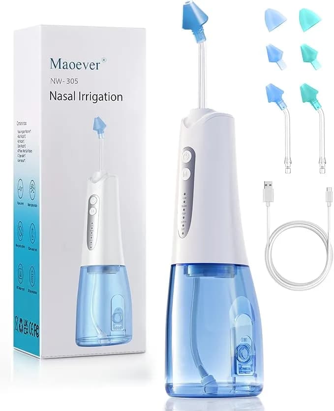 Electric Nasal Irrigation System with Pulsating Sinus Rinse Electric Nasal Irrigation System with Pulsating Sinus Rinse