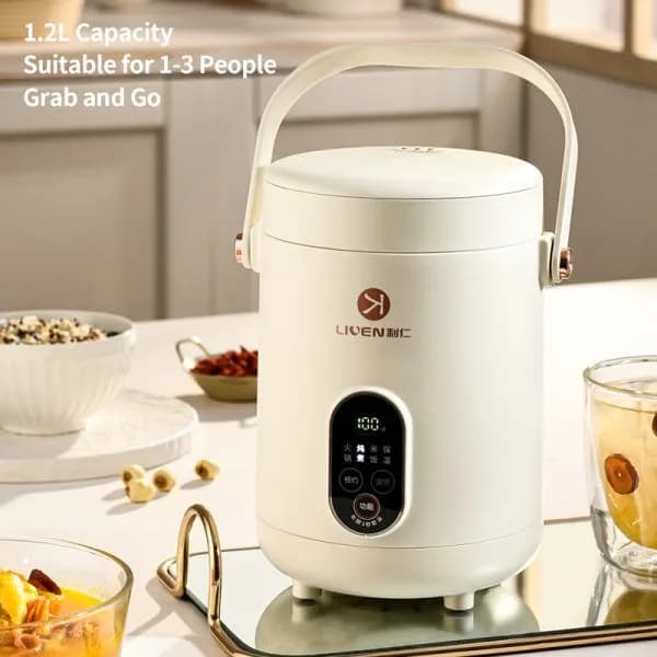 LIVEN DDG-D1216 Stainless Steel Slow Cooker 1.2L LIVEN DDG-D1216 Stainless Steel Slow Cooker 1.2L