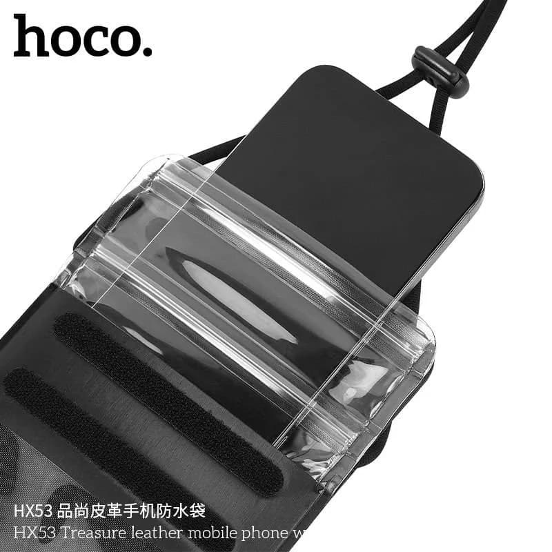 Hoco HX53 Leather Waterproof Mobile Phone Bag Hoco HX53 Leather Waterproof Mobile Phone Bag