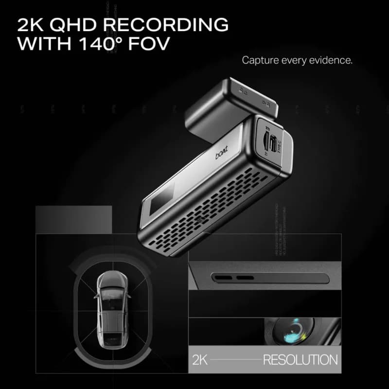 boAt HIVE Dashcam M1 2K Car Camera boAt HIVE Dashcam M1 2K Car Camera