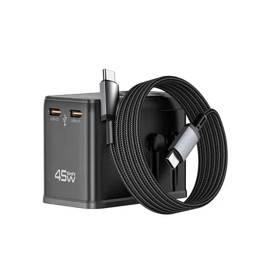 WiWU 45W Universal Plug Adapter Cable Combo Wi-UA014 WiWU 45W Universal Plug Adapter Cable Combo Wi-UA014