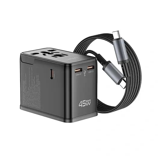 WiWU 45W Universal Plug Adapter Cable Combo Wi-UA014 WiWU 45W Universal Plug Adapter Cable Combo Wi-UA014