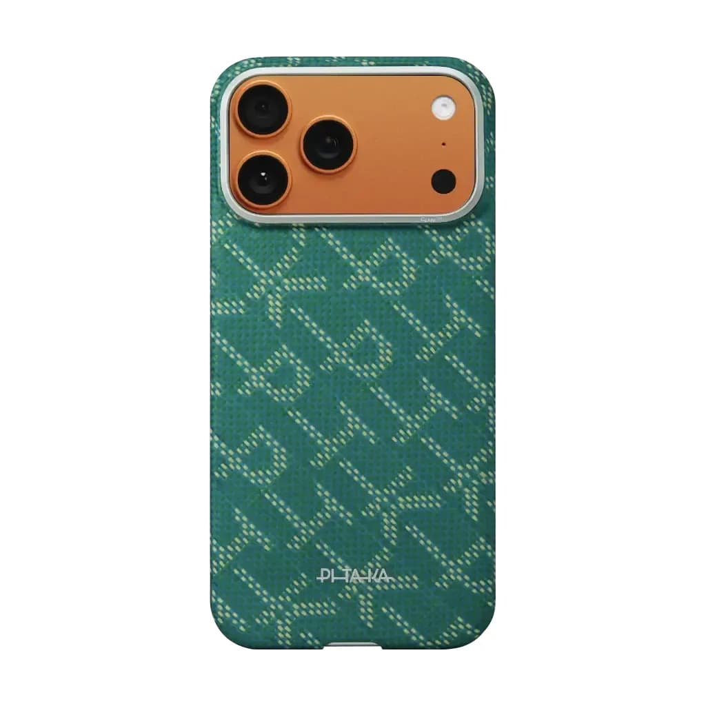 PITAKA Edge Gold Green Case for iPhone 17 Pro Max PITAKA Edge Gold Green Case for iPhone 17 Pro Max