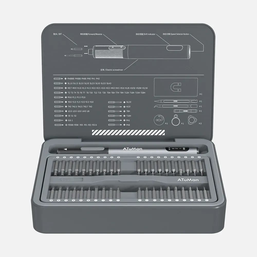 Xiaomi ATUMAN E3 95-in-1 Electric Screwdriver Kit Xiaomi ATUMAN E3 95-in-1 Electric Screwdriver Kit