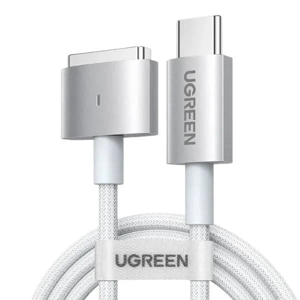 Ugreen 35509 140W USB-C to Magsafe 3 Braided Charging Cable for MacBook Pro / Air – 2m (US530) Ugreen 35509 140W USB-C to Magsafe 3 Braided Charging Cable for MacBook Pro / Air – 2m (US530)