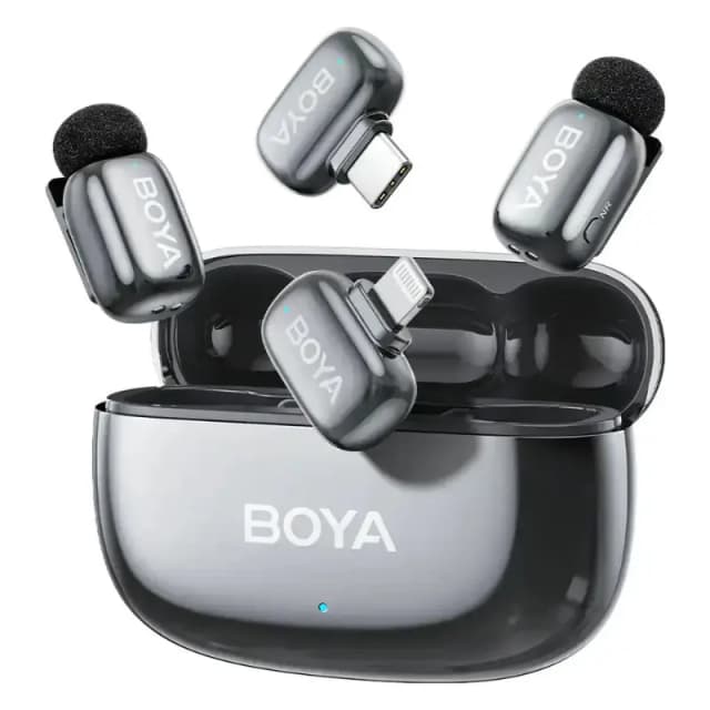 BOYA Mini 2-04 Wireless Microphone with AI Noise Cancellation BOYA Mini 2-04 Wireless Microphone with AI Noise Cancellation