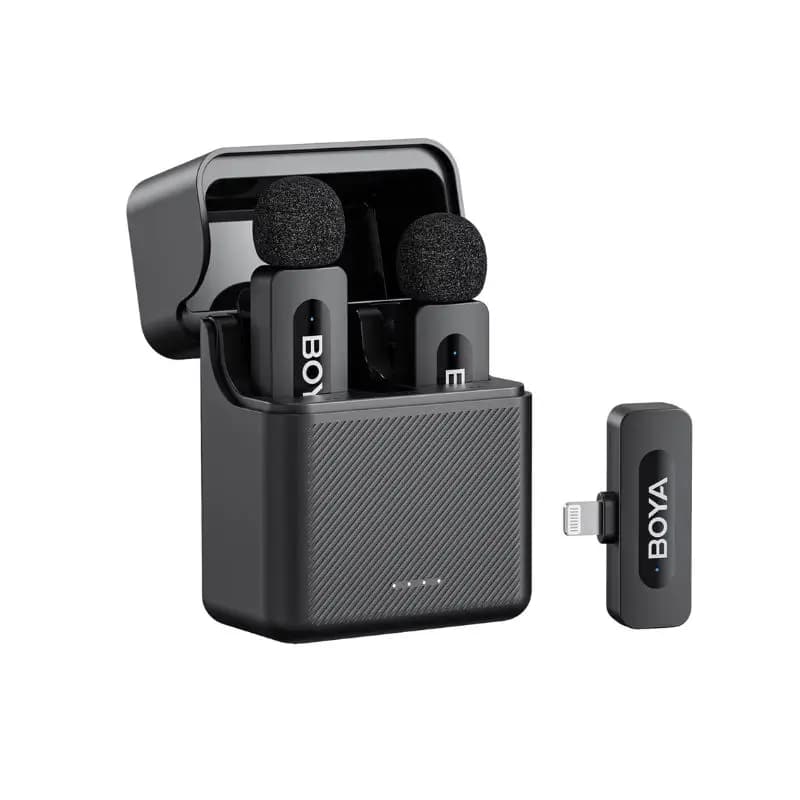 BOYA BYV30 2.4 GHz Dual Channel Wireless Microphone System with Noise Reduction