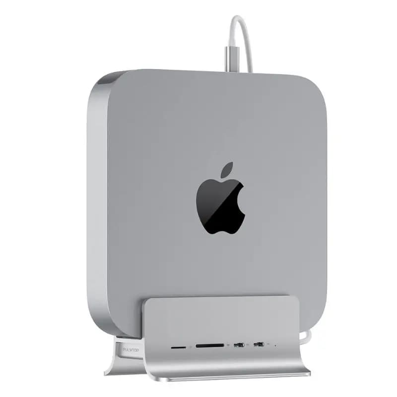PULWTOP 5-in-1 USB-C Hub for Mac Mini with M.2 NVMe SSD
