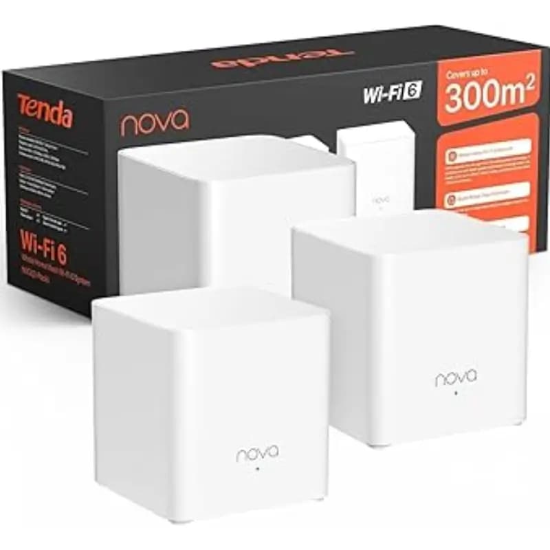 Tenda Nova MX3 AX1500 Dual-Band WiFi 6 Mesh Router with EasyMesh Tenda Nova MX3 AX1500 Dual-Band WiFi 6 Mesh Router with EasyMesh