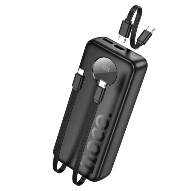 Hoco J132A Sabio 20000mAh Power Bank With Built-In Cables Hoco J132A Sabio 20000mAh Power Bank With Built-In Cables