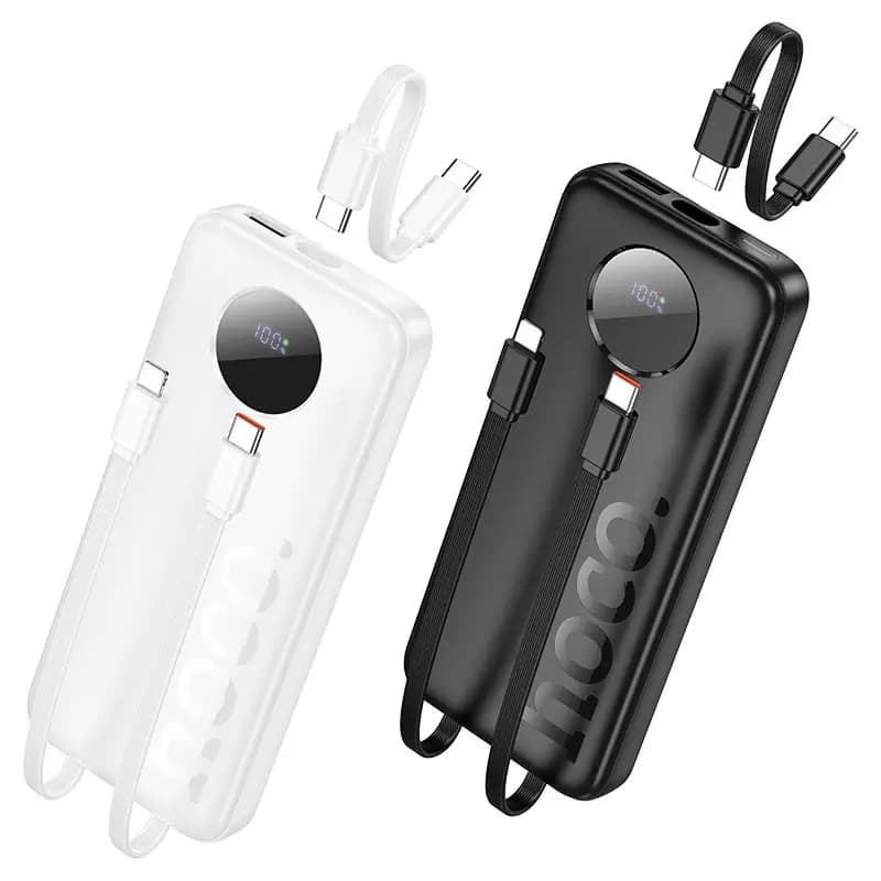 Hoco J132 Sabio 10000mAh Power Bank With Built-In Cables Hoco J132 Sabio 10000mAh Power Bank With Built-In Cables