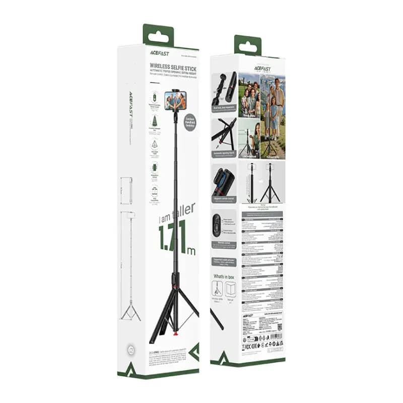 ACEFAST E31 1.71m Telescopic Selfie Stick With Auto-Deploy Tripod ACEFAST E31 1.71m Telescopic Selfie Stick With Auto-Deploy Tripod