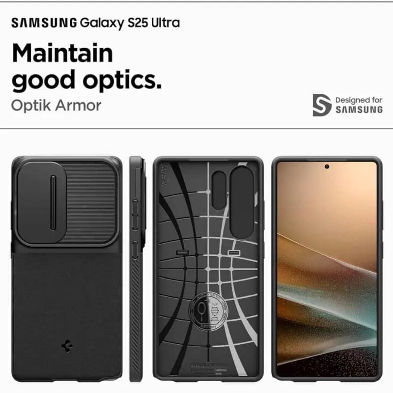 Spigen Optik Armor Case for Samsung Galaxy S25 Ultra Spigen Optik Armor Case for Samsung Galaxy S25 Ultra