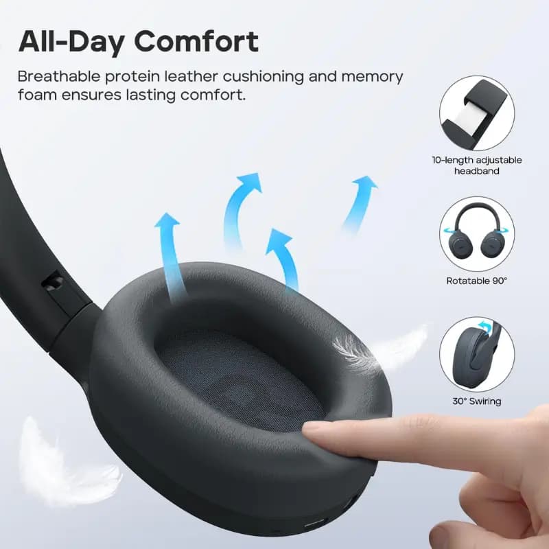 Tribit QuietPlus 81 Wireless Over-Ear Headphones with ANC Tribit QuietPlus 81 Wireless Over-Ear Headphones with ANC