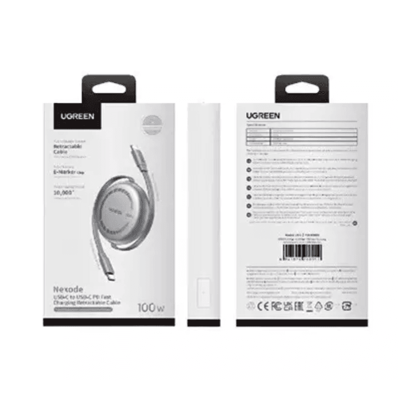 UGREEN L531 100W USB-C Power Delivery Retractable Charging Cable UGREEN L531 100W USB-C Power Delivery Retractable Charging Cable