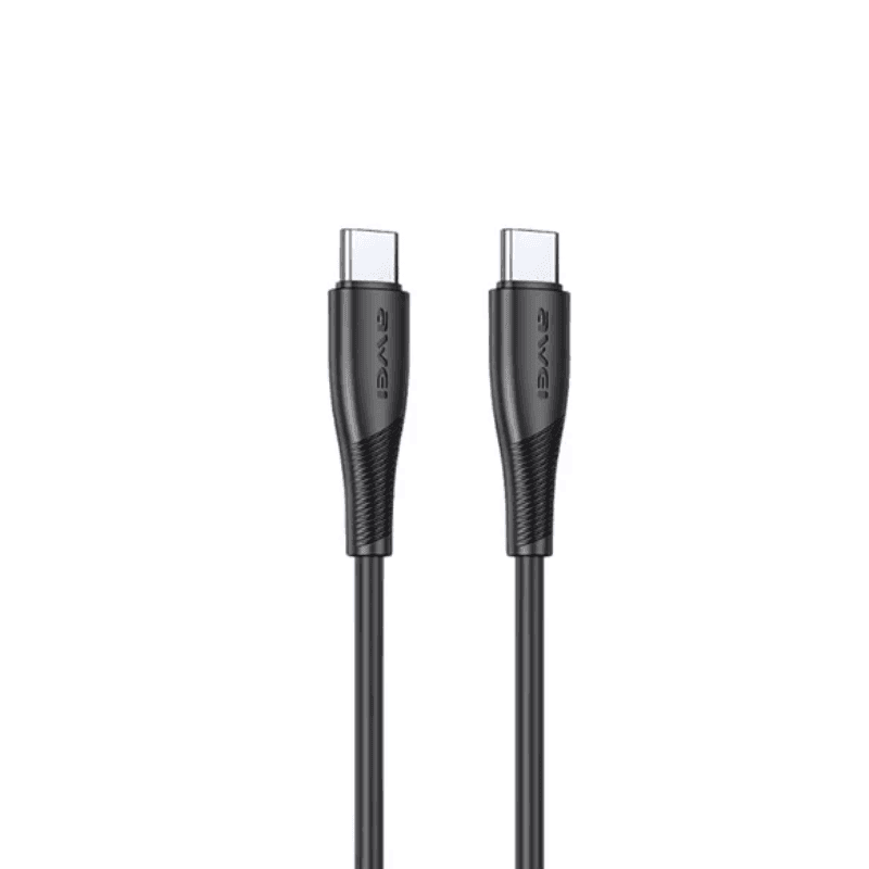 AWEI CL-182C 60W Type-C to Type-C Fast Charging Cable AWEI CL-182C 60W Type-C to Type-C Fast Charging Cable