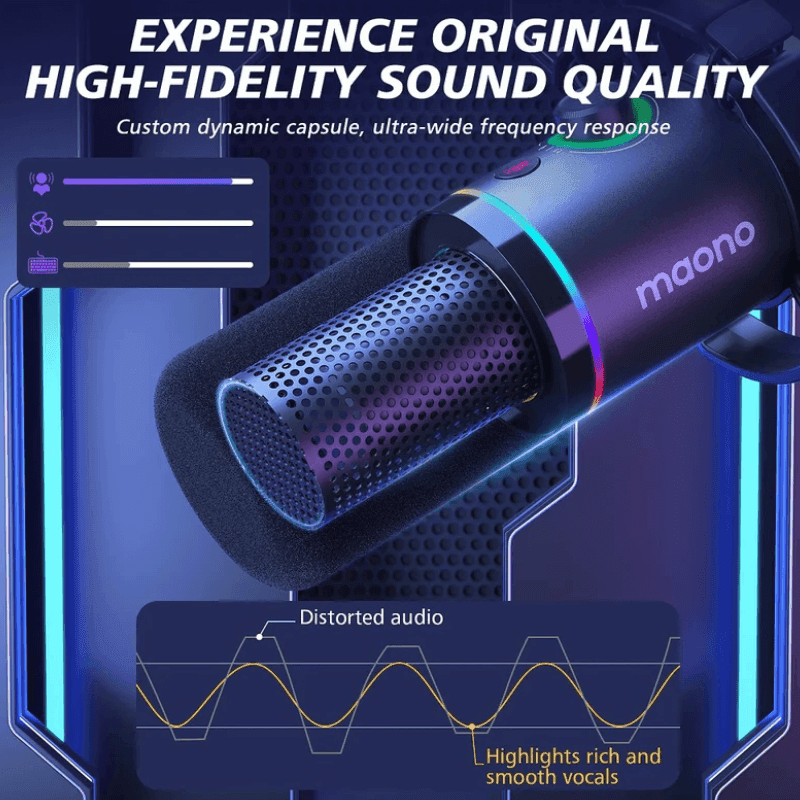 MAONO PD200XS Dynamic Microphone Kit Black MAONO PD200XS Dynamic Microphone Kit Black