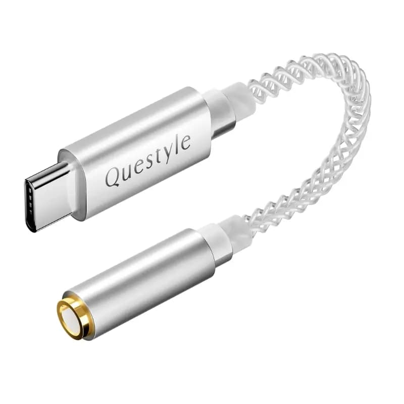 Questyle USB-C to 3.5mm Audio Adapter for iPhone and Samsung Galaxy Questyle USB-C to 3.5mm Audio Adapter for iPhone and Samsung Galaxy