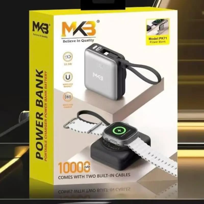 MKB PK71 10000mAh Magnetic Wireless Power Bank MKB PK71 10000mAh Magnetic Wireless Power Bank