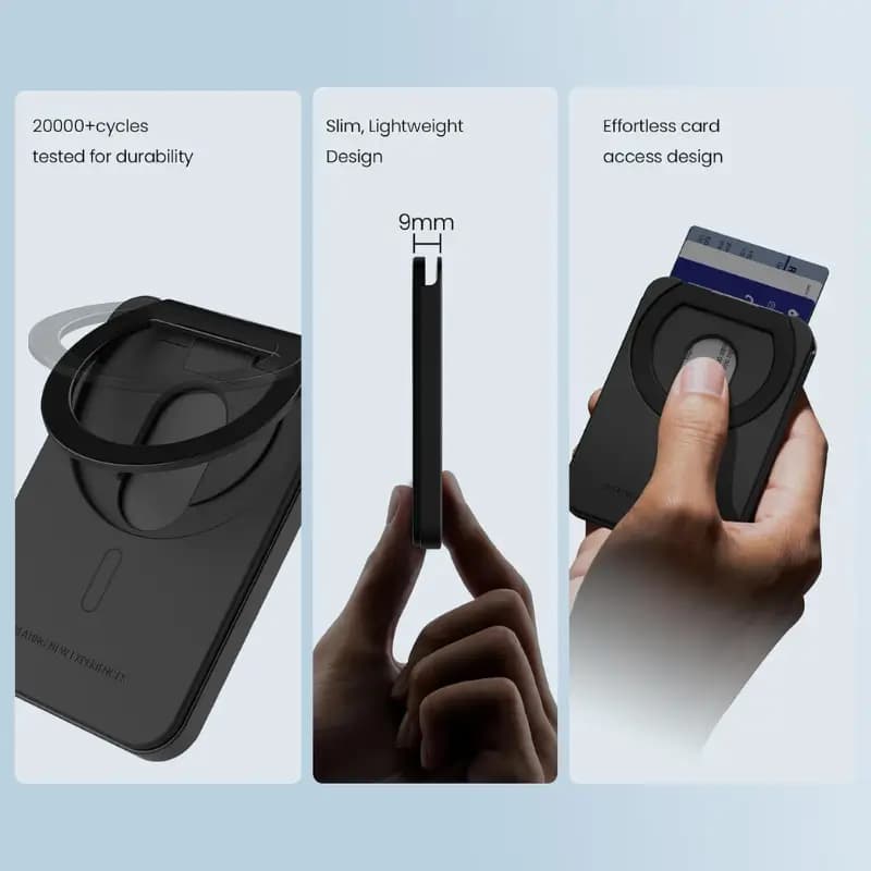 Nillkin FiberMate MagSafe Card Holder Wallet Stand with RFID Protection Nillkin FiberMate MagSafe Card Holder Wallet Stand with RFID Protection