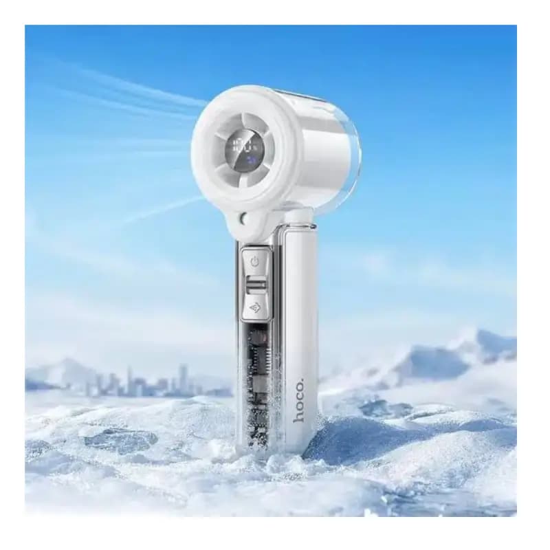 Hoco HX613 Handheld Portable Fan with Humidifier & LED Display Hoco HX613 Handheld Portable Fan with Humidifier & LED Display