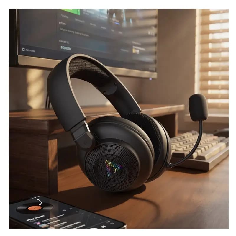 Acefast H15 Dual-Mode Wireless Gaming Headset with RGB Lighting Acefast H15 Dual-Mode Wireless Gaming Headset with RGB Lighting