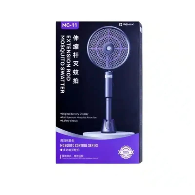 REMAX MC-11 Telescopic Electric Mosquito Swatter with Triple-Layer Safety Mesh REMAX MC-11 Telescopic Electric Mosquito Swatter with Triple-Layer Safety Mesh