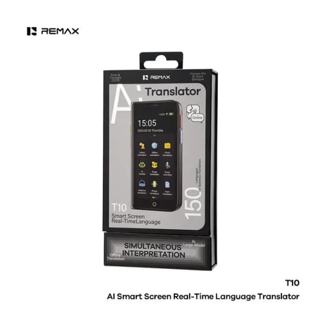 Remax AI Smart Screen Translator with 150+ Language Support Remax AI Smart Screen Translator with 150+ Language Support