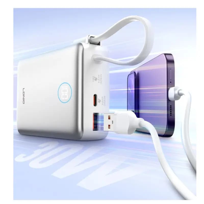 LDNIO PQ44 20000mAh PD65W Magnetic Wireless Power Bank with LED Display LDNIO PQ44 20000mAh PD65W Magnetic Wireless Power Bank with LED Display