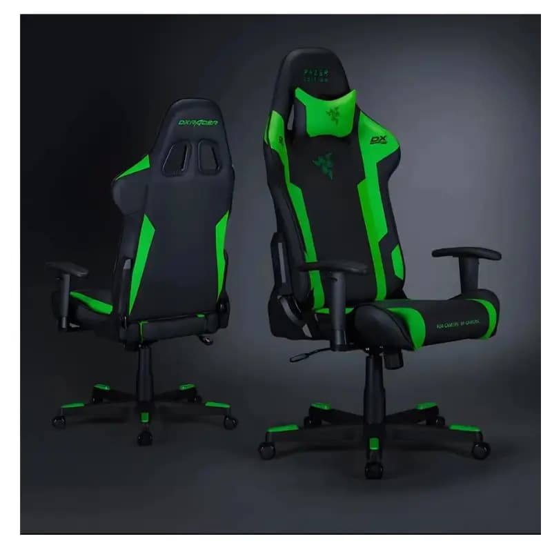 DXRacer Razer Special Edition Ergonomic Gaming Chair with 180° Recline DXRacer Razer Special Edition Ergonomic Gaming Chair with 180° Recline
