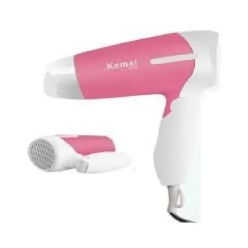 KEMEY KM-6830 Mini Folding Hair Dryer With Negative Ion Care KEMEY KM-6830 Mini Folding Hair Dryer With Negative Ion Care