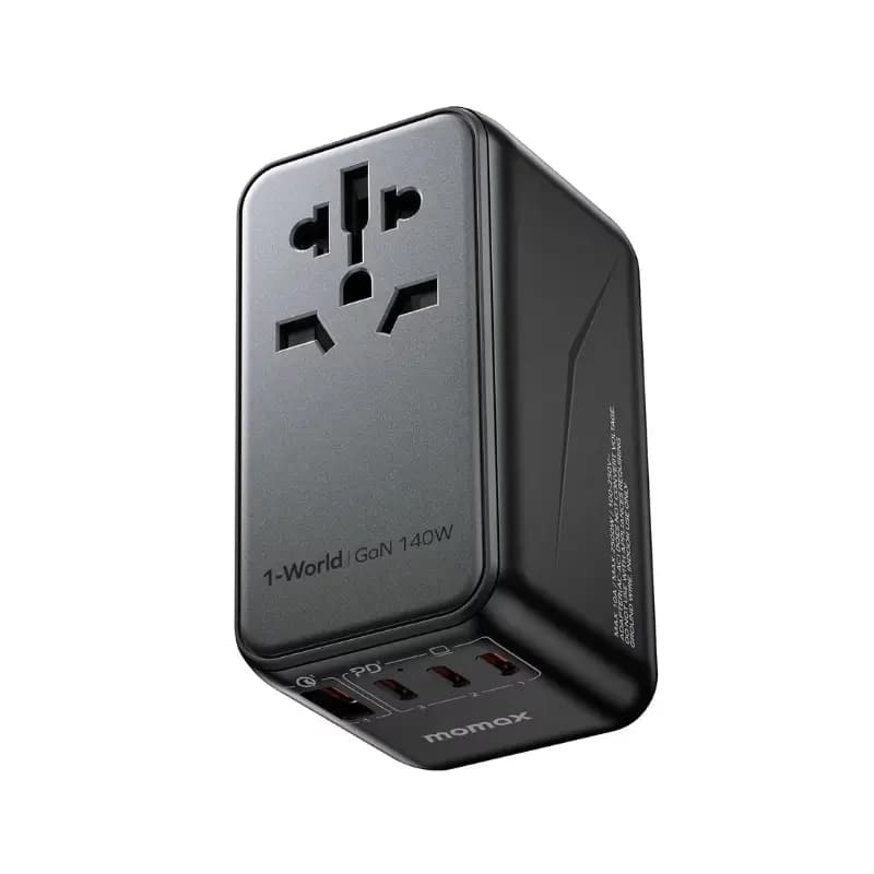 Momax 1-World 140W/120W Universal 4-Port Travel GaN Charger Momax 1-World 140W/120W Universal 4-Port Travel GaN Charger