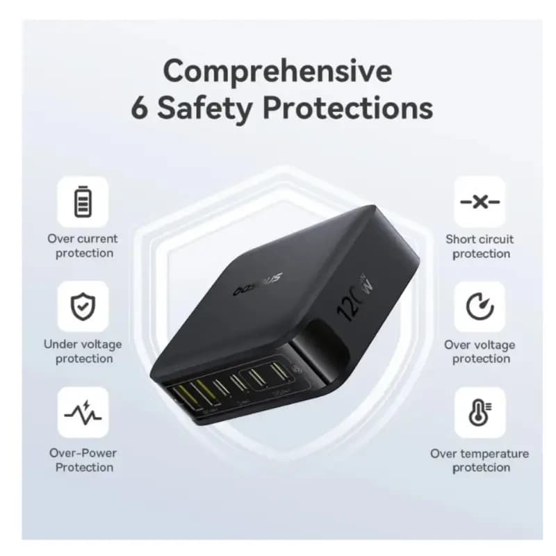 Baseus EnerFill FH21 120W 6-in-1 GaN Charging Station Baseus EnerFill FH21 120W 6-in-1 GaN Charging Station