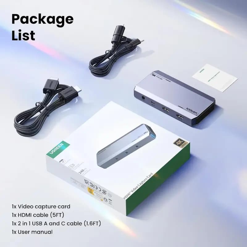 UGREEN 4K@60Hz USB 3.0 Video Capture Card UGREEN 4K@60Hz USB 3.0 Video Capture Card