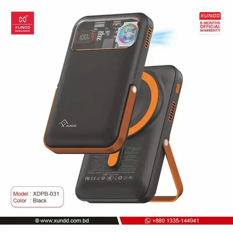 XUNDD XDPB-031 3-in-1 Magnetic Power Bank with Cooling Fan XUNDD XDPB-031 3-in-1 Magnetic Power Bank with Cooling Fan