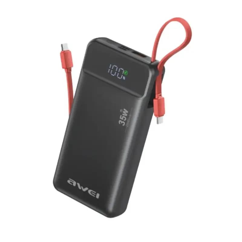 AWEI S22-35W 20000mAh Power Bank with 35W PD Charging AWEI S22-35W 20000mAh Power Bank with 35W PD Charging