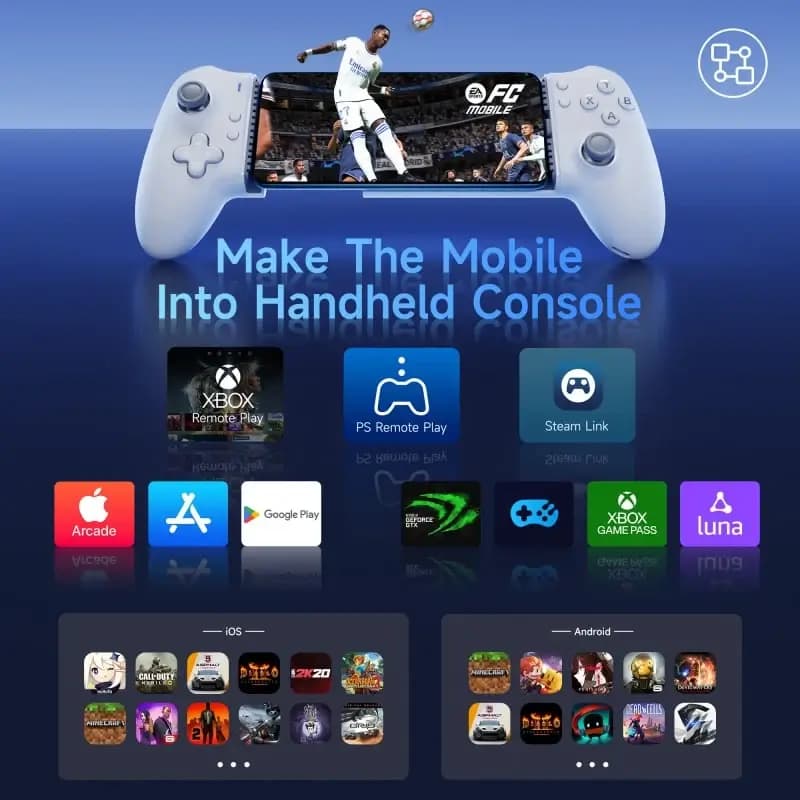 EasySMX M15 Wired & Bluetooth Mobile Gaming Controller EasySMX M15 Wired & Bluetooth Mobile Gaming Controller