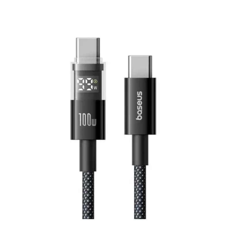 Baseus Display 2 USB-C to USB-C 100W PD Cable with Real-Time Power Display