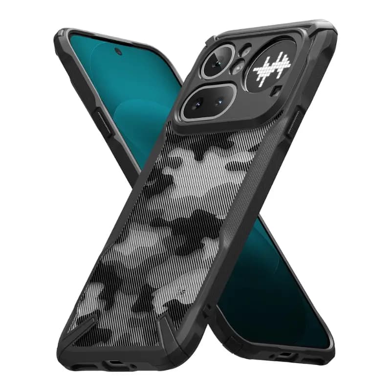 Ringke Fusion-X Nothing Phone 4a Pro Case Camo Black