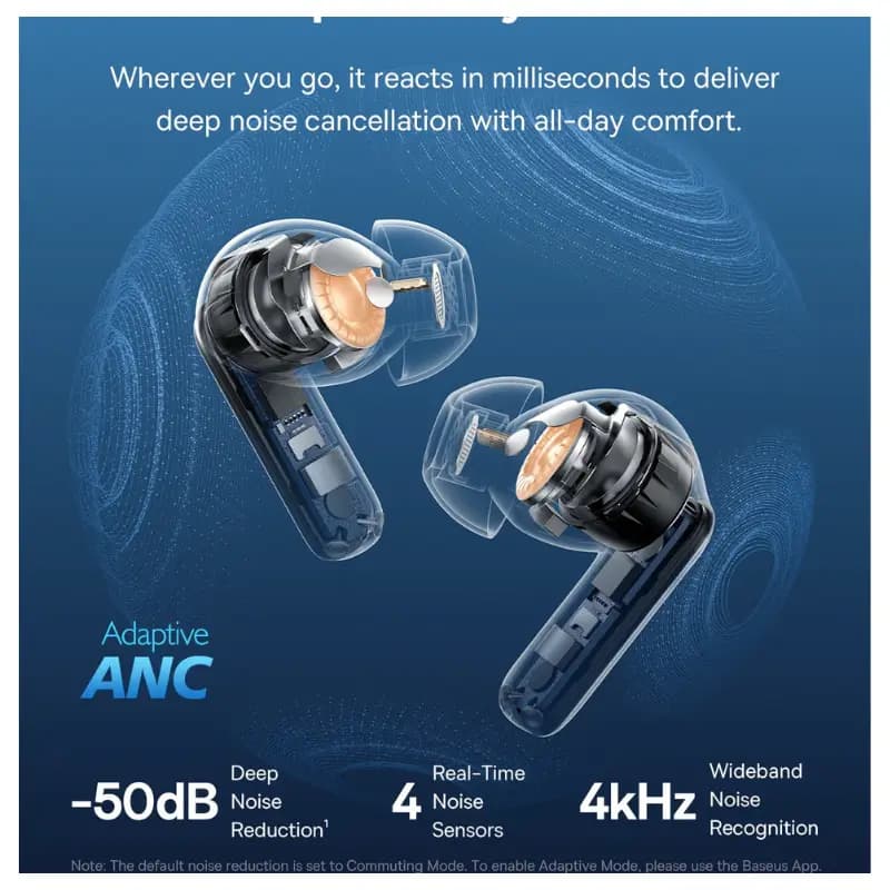 Baseus Bass EP10 Pro SuperBass Wireless Earbuds with ENC Calling Baseus Bass EP10 Pro SuperBass Wireless Earbuds with ENC Calling